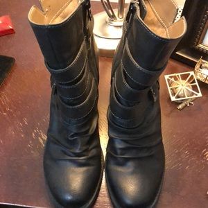 Natural Sole, biker booties